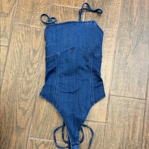 Denim Blue Bodysuit
